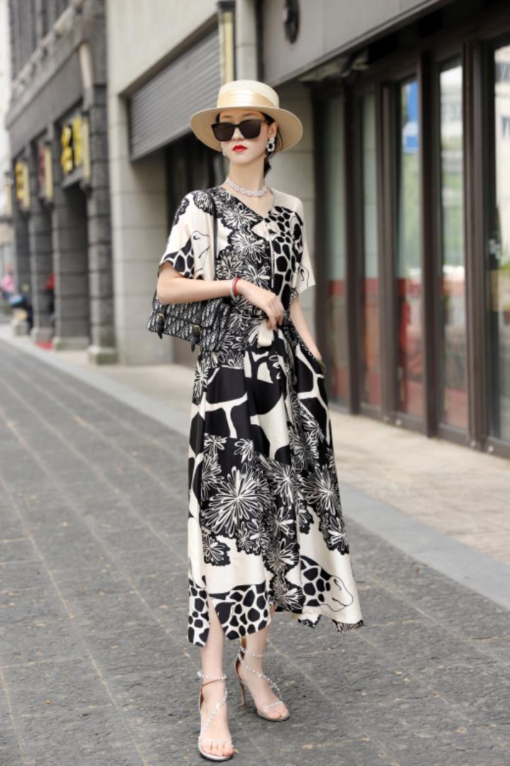气质连衣裙，女装连衣裙，澳洛菲
