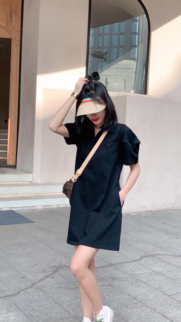 现货短袖连衣裙，女装连衣裙，LL+