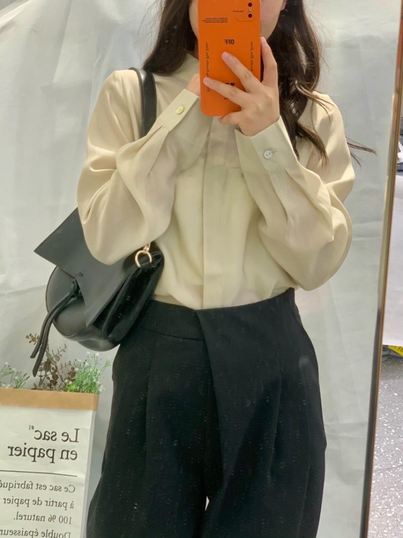 春款新款衬衫，女装衬衫，影白
