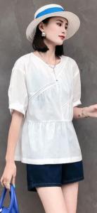 夏季新款棉质小衫,女装,依纤