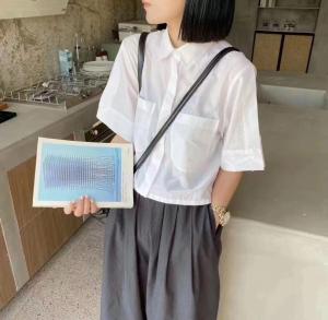 前口袋小衬衣，女装，cong 聪+