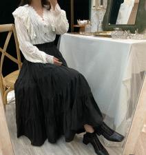 木耳边衬衣，女装，Mu Mu