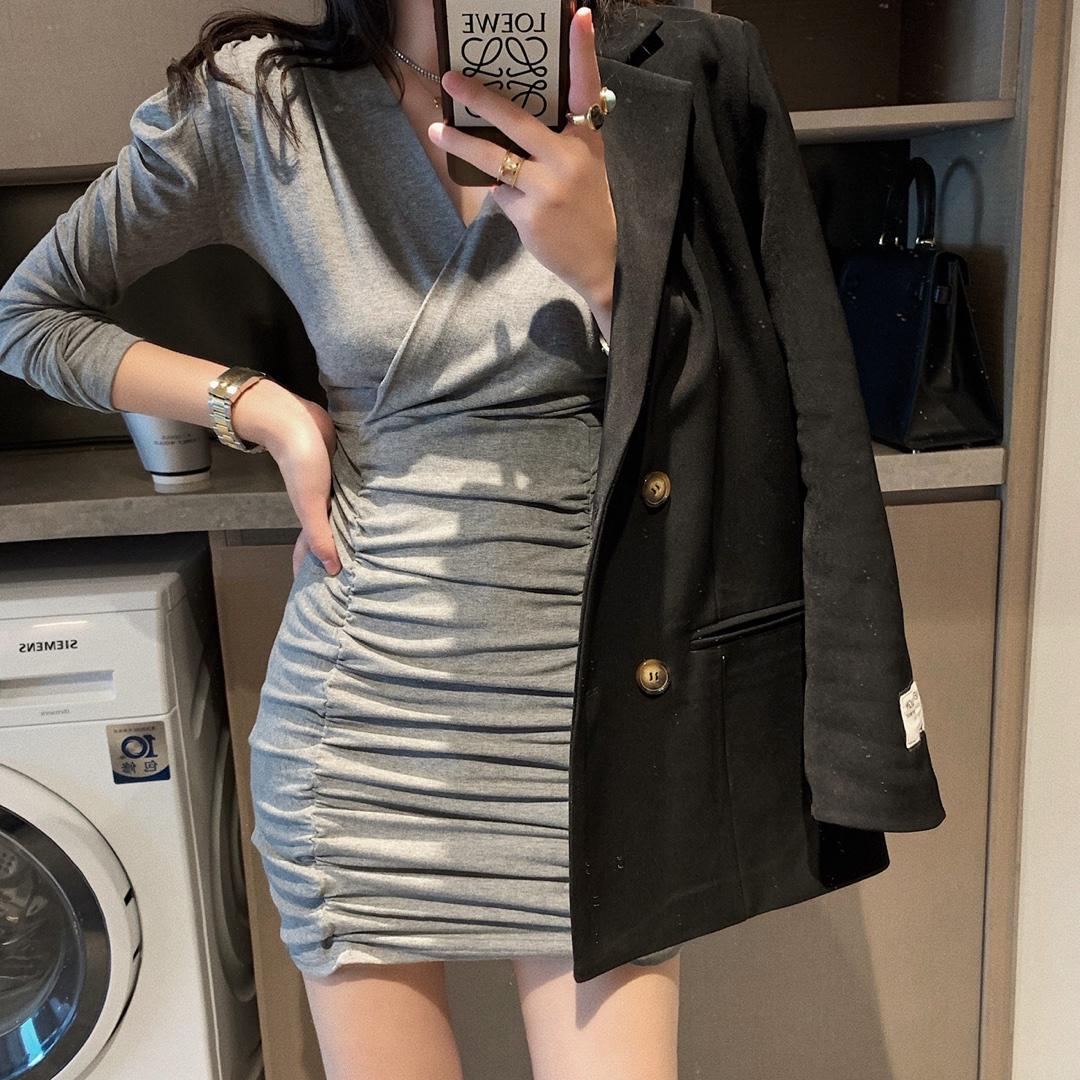 8968泡泡肩连衣裙，女装连衣裙，XTZ style