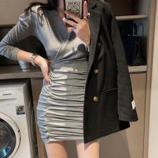 8968泡泡肩连衣裙，女装连衣裙，XTZ style