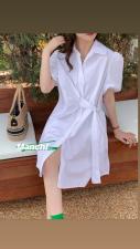 夏季新款，腰带连衣裙，女装连衣裙，VICU 唯可