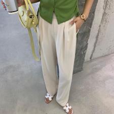 【现货】5886防晒指数休闲直筒裤阔腿裤，女装，海维恩