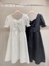 夏季珍珠连衣裙，女装连衣裙，依岸