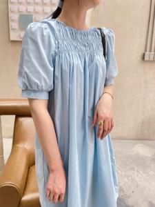 【现货】夏季新款 特殊工艺气质连衣裙,女装连衣裙,本白(2F)