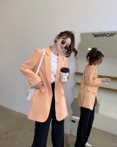 2021新款糖果色炸西装外套少女休闲西服上衣春季韩版宽松百搭,女装西装,香丽迪