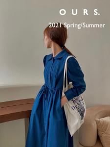 OURS.2021 春款 | 重工蕾丝镶边连衣裙,女装连衣裙,OURS
