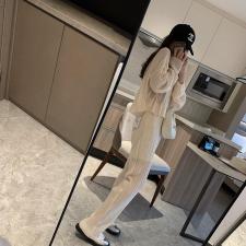 三宅压褶套装，女装职业装，XTZ style