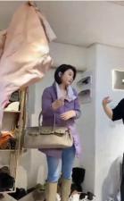 DG-AX853韩版立领拼色横切格时尚保暖羽绒服，女装羽绒服，L·H·X