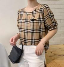 小格子超耐看，女装，赫她娜