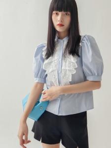 【现货】韩版泡泡袖衬衣2012X1196,女装,parfum labo