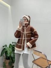 韩版羽绒、皮毛一体，女装，zge