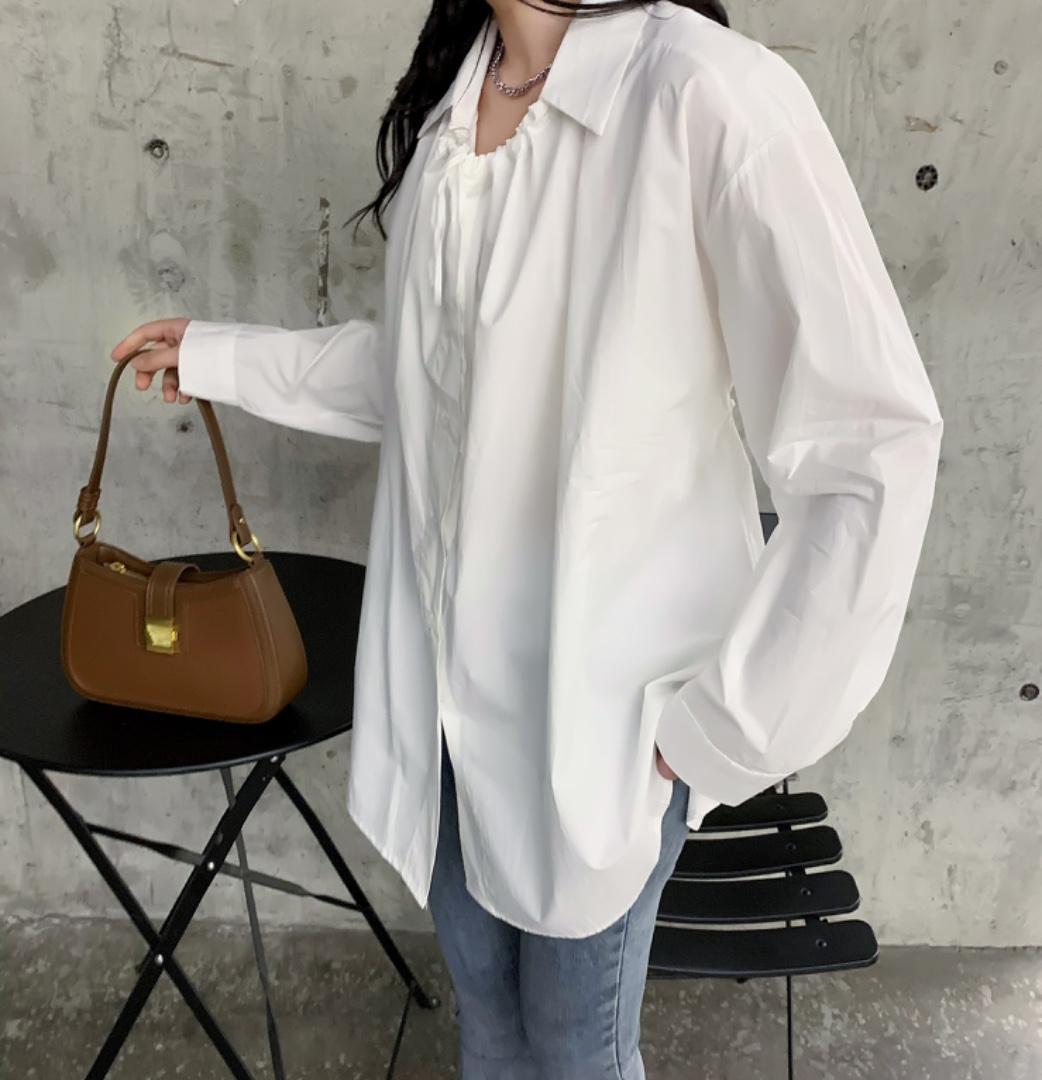 衬衫假两件，女装衬衫，江南俏之羽