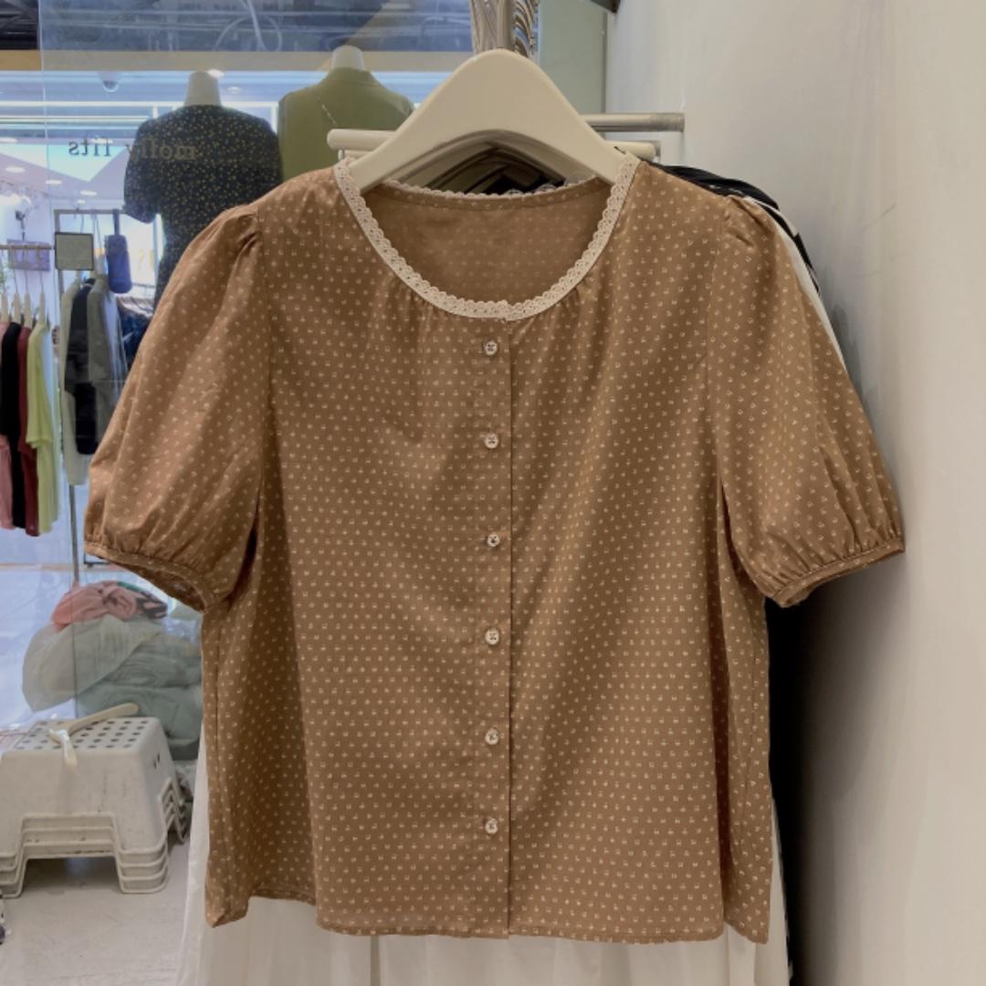 拼蕾丝边衬衣，女装，molly fits