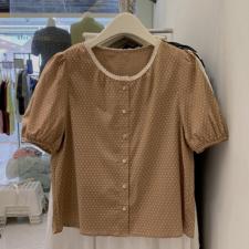 拼蕾丝边衬衣，女装，molly fits