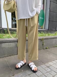 【现货】5882天丝亚麻挽脚阔腿裤,女装,Seawhen海维恩