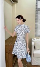2021夏装新款改良版旗袍，女装婚纱/旗袍/礼服，晗菲曼琪
