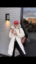 大毛领中长款羽绒服.SML，女装羽绒服，尚映