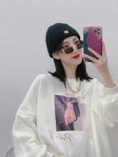 春款卫衣金属手链创新设计，女装卫衣/绒衫，金翕服饰