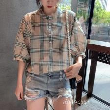 棉麻小衫，女装，后时尚
