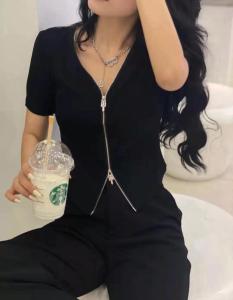 夏季打底衫，双头拉链,女装,四季布衣