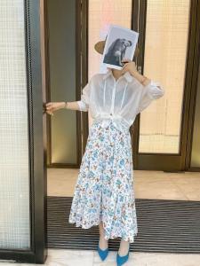 2021夏碎花防晒套,女装,罗漫迪飛