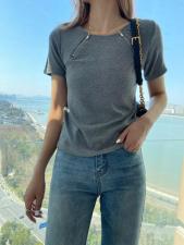 【现货】2021/拉链T，女装，她她蜜制