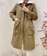 现货长款派克服，女装，香水之恋