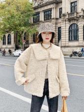 冬季新款海军领皮毛一体，女装，木木瑶果