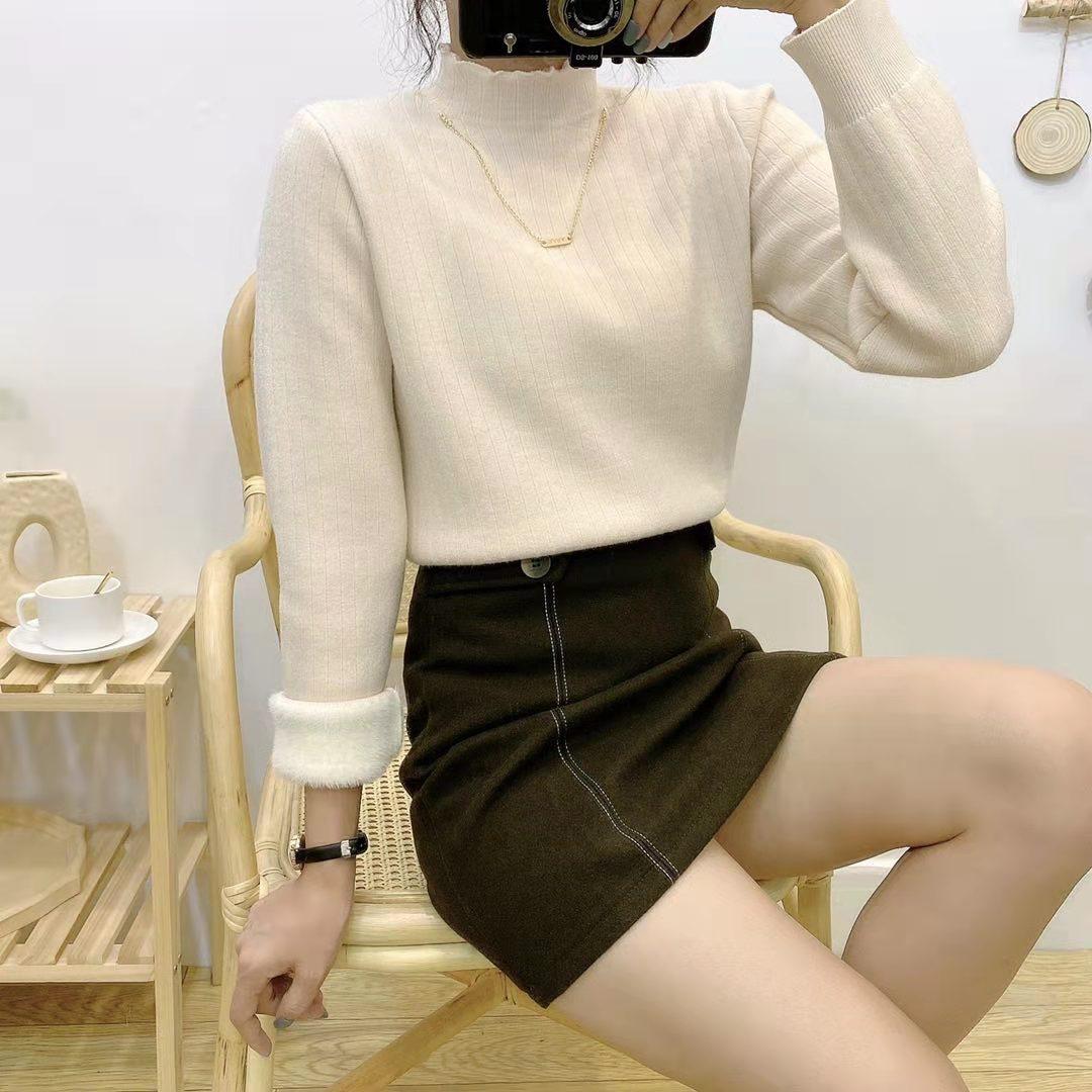 一体绒打底衫，女装，梦由