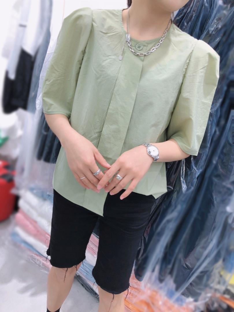 小扣子上衣，女装，魅力可诗