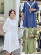 YGZ8806连衣裙女2021夏季新款不规则宽松显瘦仙女裙子，女装连衣裙，衣宫主