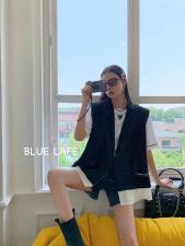【现货】夏季新款百搭轻薄马甲，女装马夹，blue face