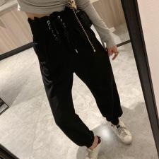 8965气眼高腰卫裤，女装休闲裤，XTZ style