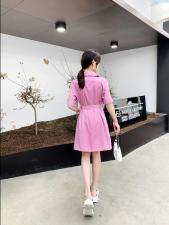 休闲工装裙，女装，水锦红
