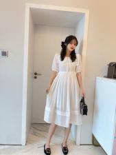 日韩气质连衣裙，女装连衣裙，花海QY