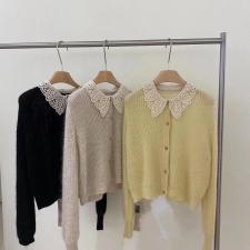高品质马海毛羊毛两穿开衫，返单跑量款，女装，molly fits