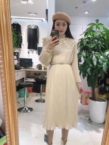 【现货】雪纺压轴连衣长裙，女装，艾丹迪蔓