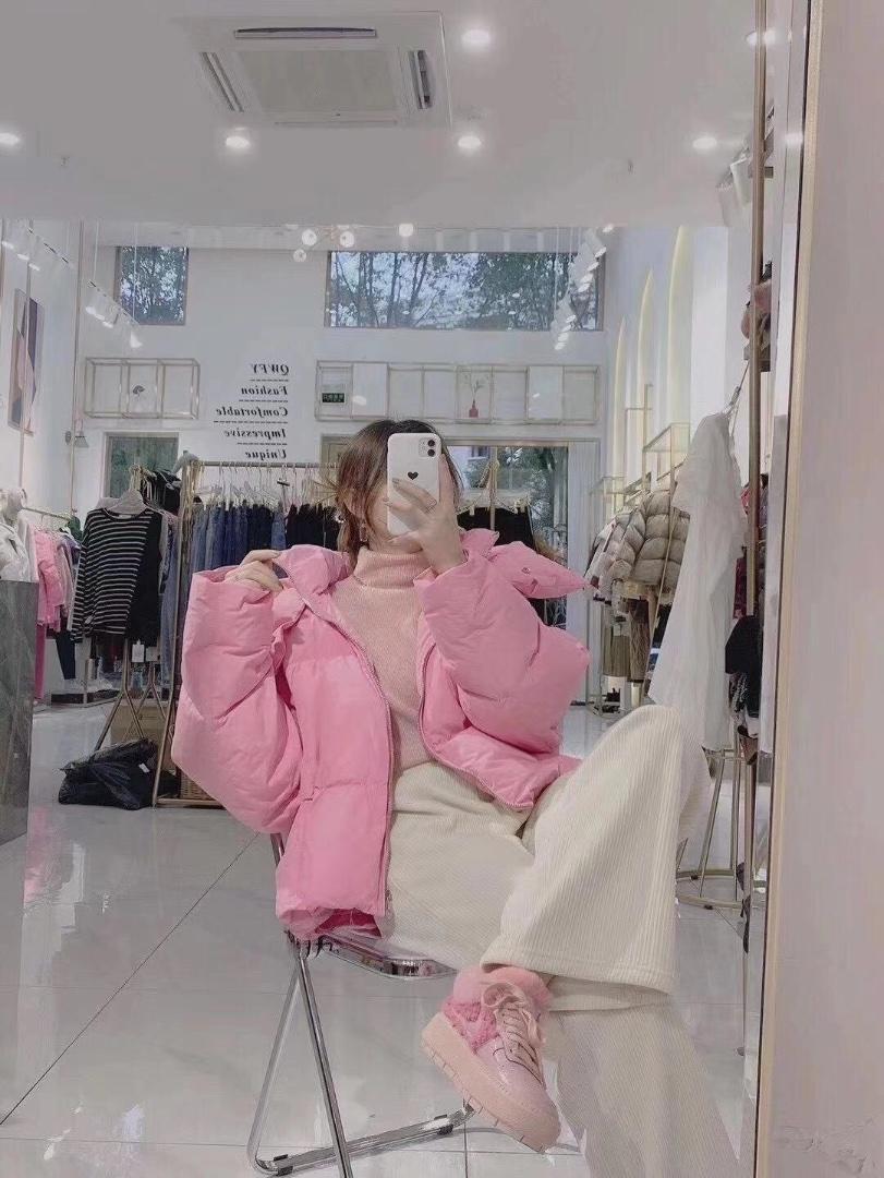 现货～糖果色羽绒面包服，女装，恋钱