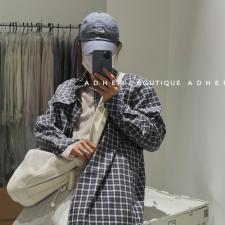 现货韩水洗棉打底衫，女装，ADHERE