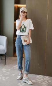 夏季新款 全棉短袖针织T,女装,mumu.story