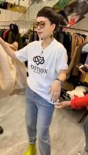 DG867印花短袖T恤，女装T恤，L·H·X