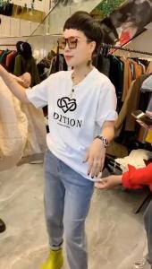 DG867印花短袖T恤,女装T恤,L·H·X