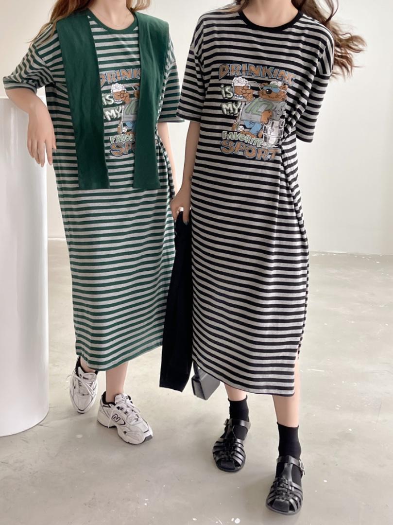 两件套长板Ｔ，女装，左维