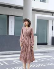 法式小碎花连衣裙，女装连衣裙，蜜雪·薇琪