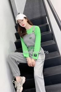 两件套背带裤,女装,梦由