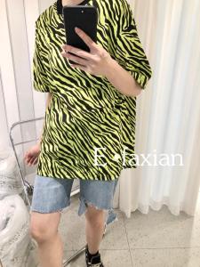 2021夏季斑马纹跑量T,女装,E.FAXIAN伊发现